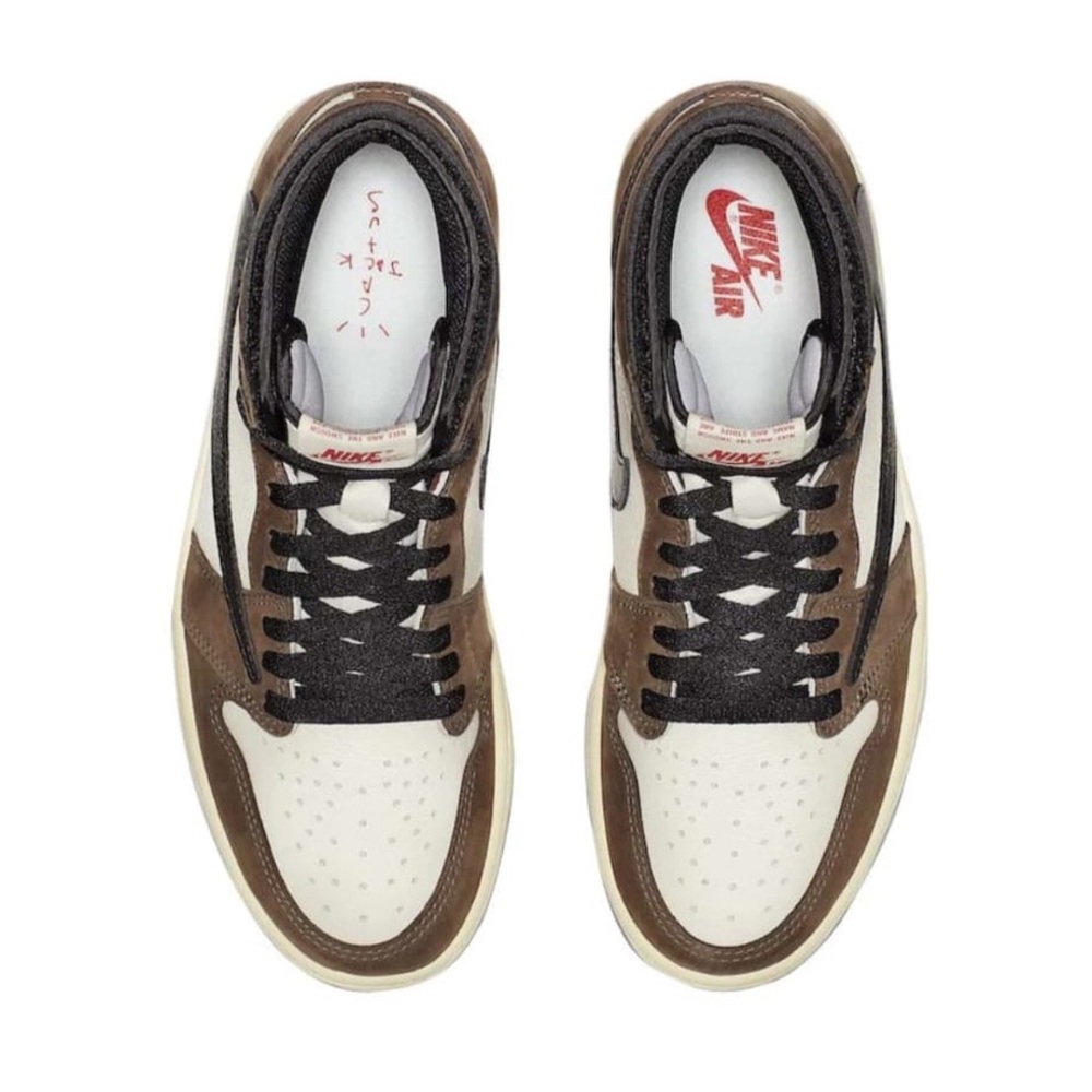 Nike Air Men's Black, Brown, and White Sneakers